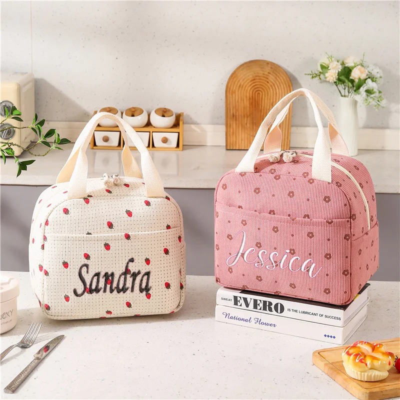 Food Storage Name - Personalized Custom Name Corduroy Lunch Bag,
