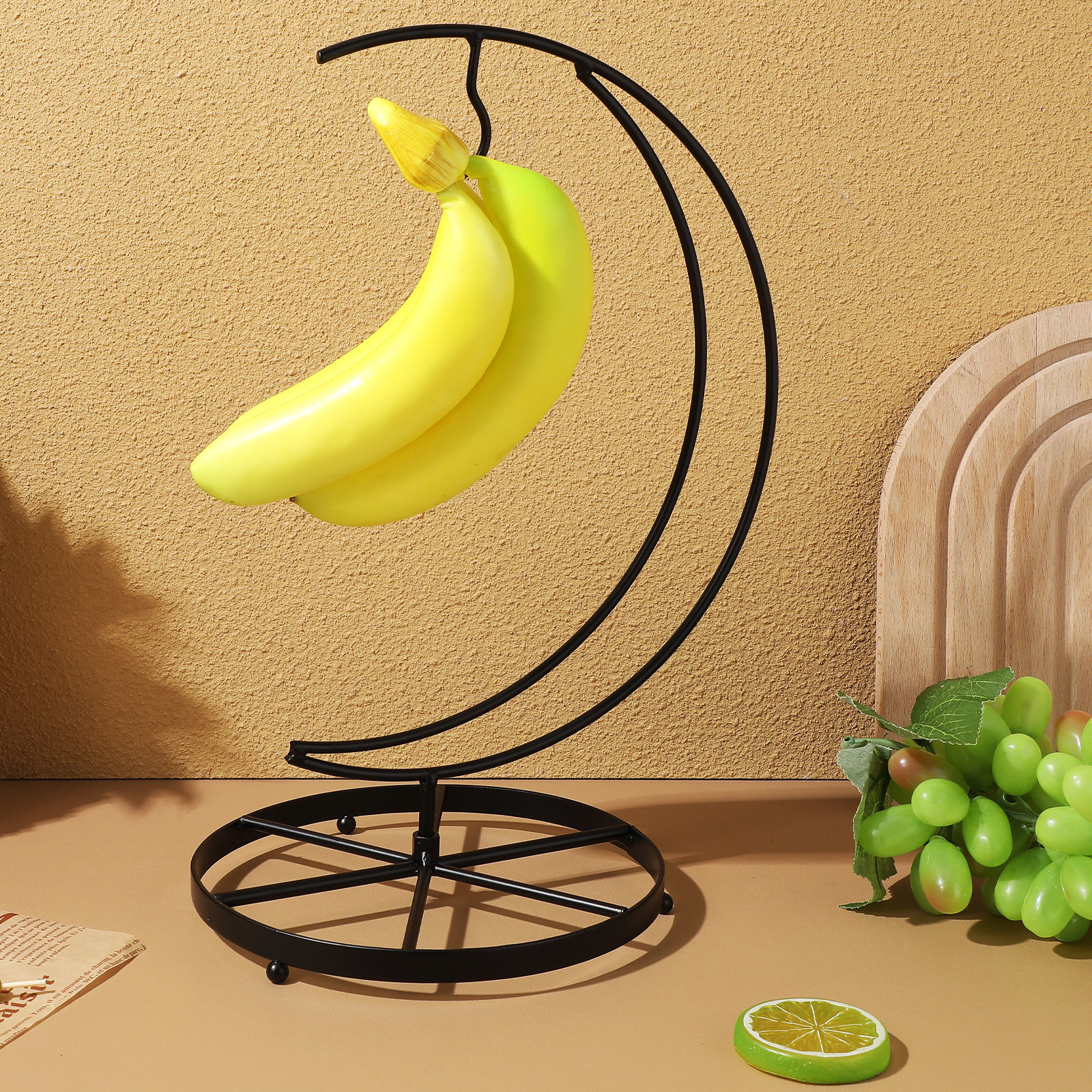 Food Storage And Organizer - Fruit Plate Hook Metal Rack Banana
