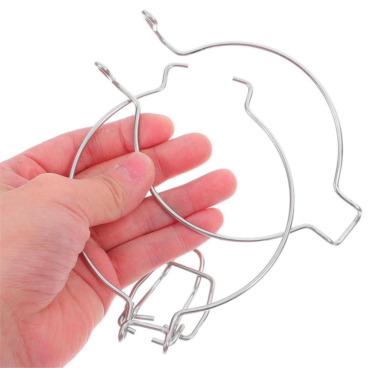 Food Storage With Lock - 10pcs Stainless Steel Jar Wire Clamp