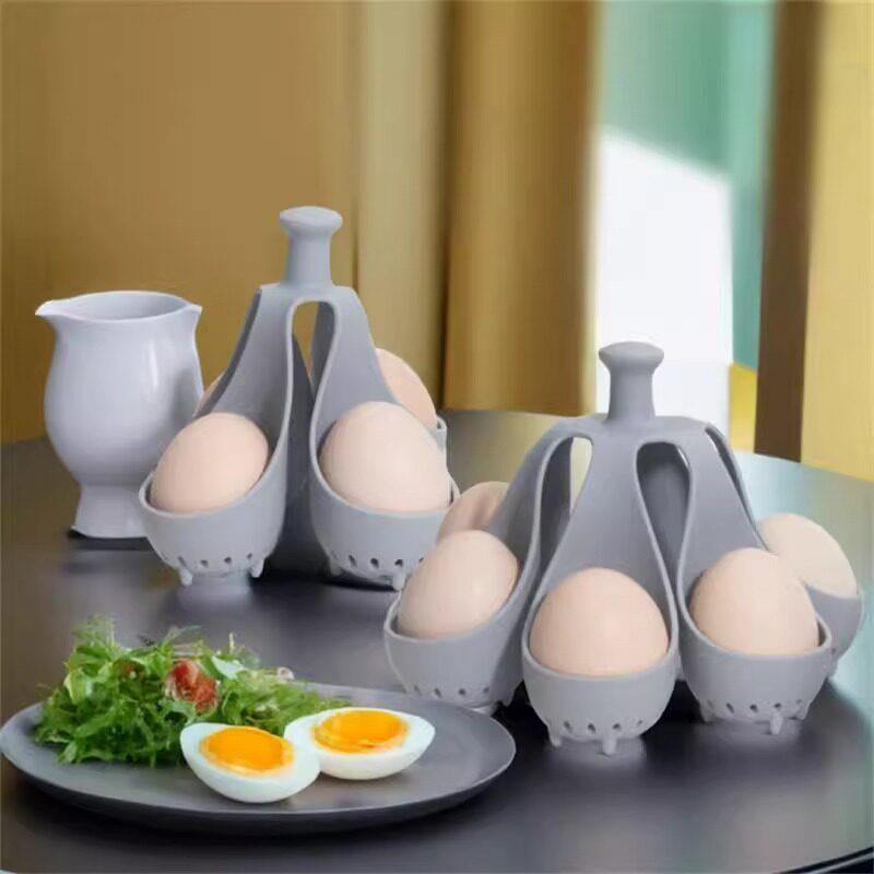 Egg Storage Holder - Food Grade Silicone Egg Cooker Stand