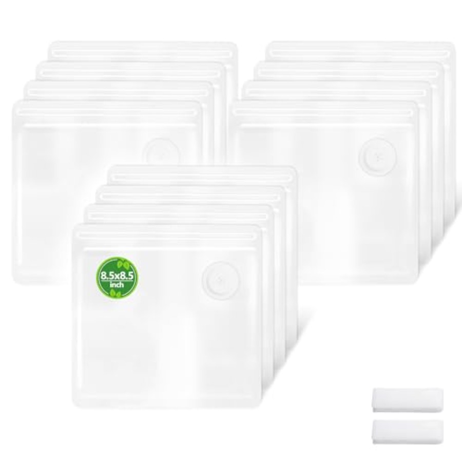 Food Storage Reusable Bags - Reusable Vacuum Sealer Bags - BPA-Free,