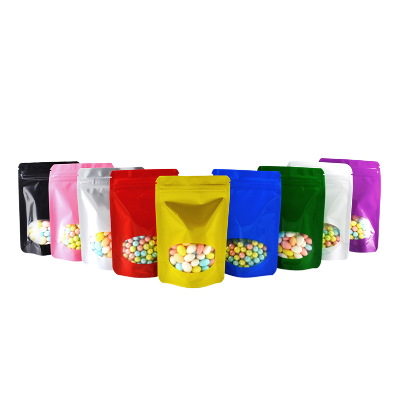 Food Storage With Lock - 100 Pcs Colored Aluminum Foil Stand