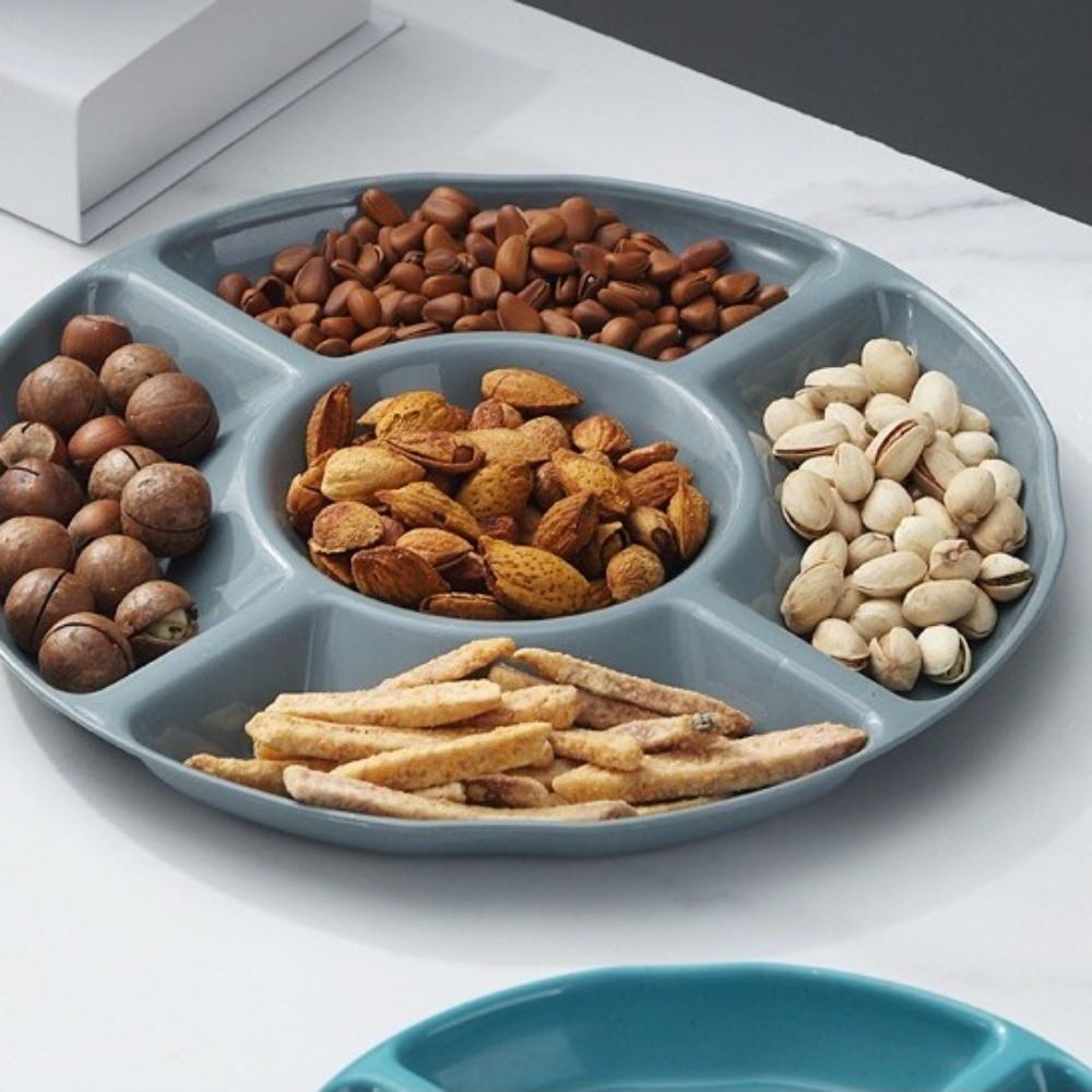 Food Storage With Dividers - Portable Plastic Food Storage Tray Reusable
