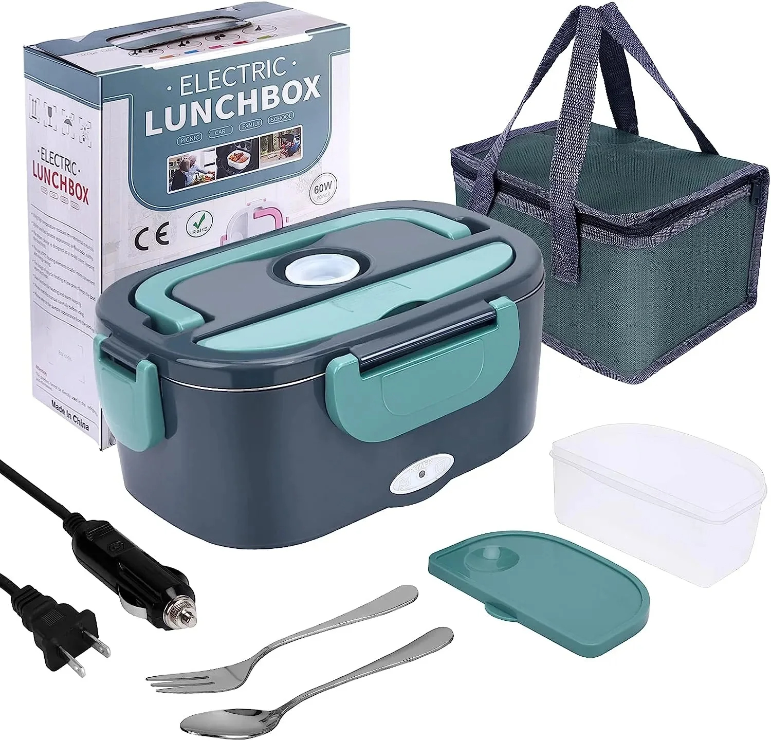 Food Storage Warmer - 1.5L 60W Electric Portable Lunch Box