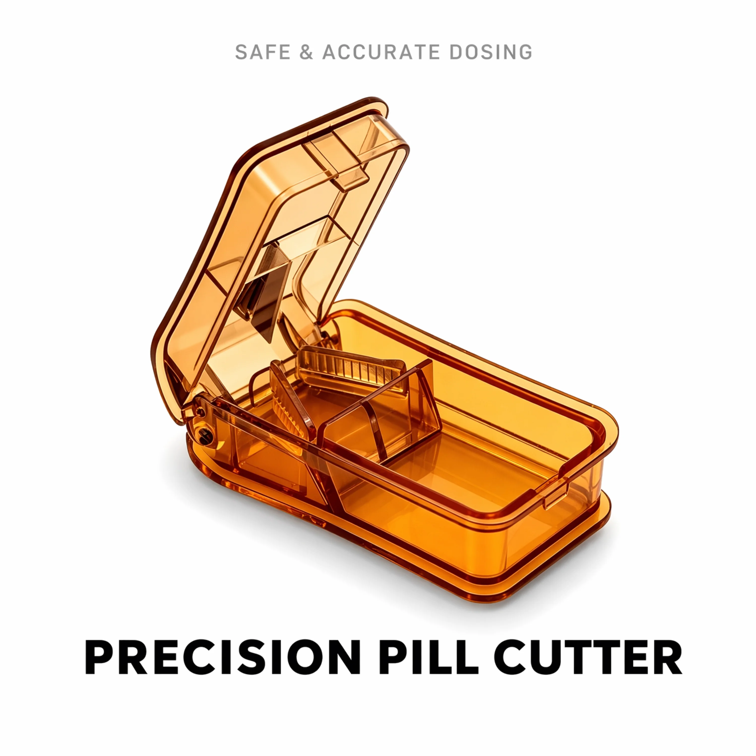 Food Storage Unit - Portable 2 In 1 Pill Splitter