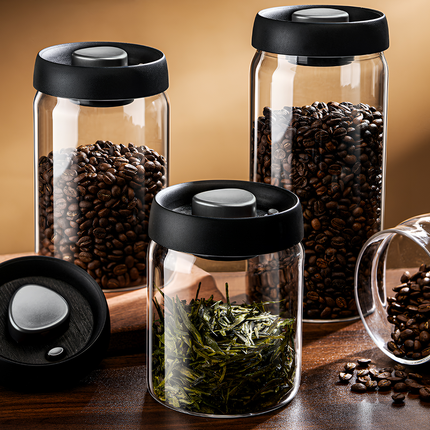 Food Storage And Preservation - OANKR Vacuum Coffee Canister 500ml 900ml
