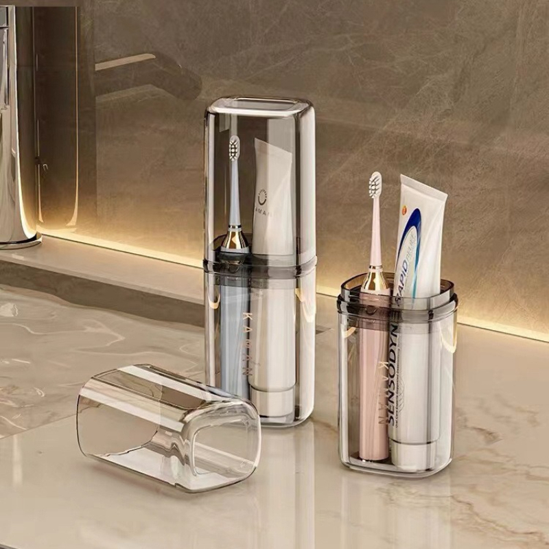 Food Storage Cabinet - Travel Toiletry Sink Cup Set, Toothbrush