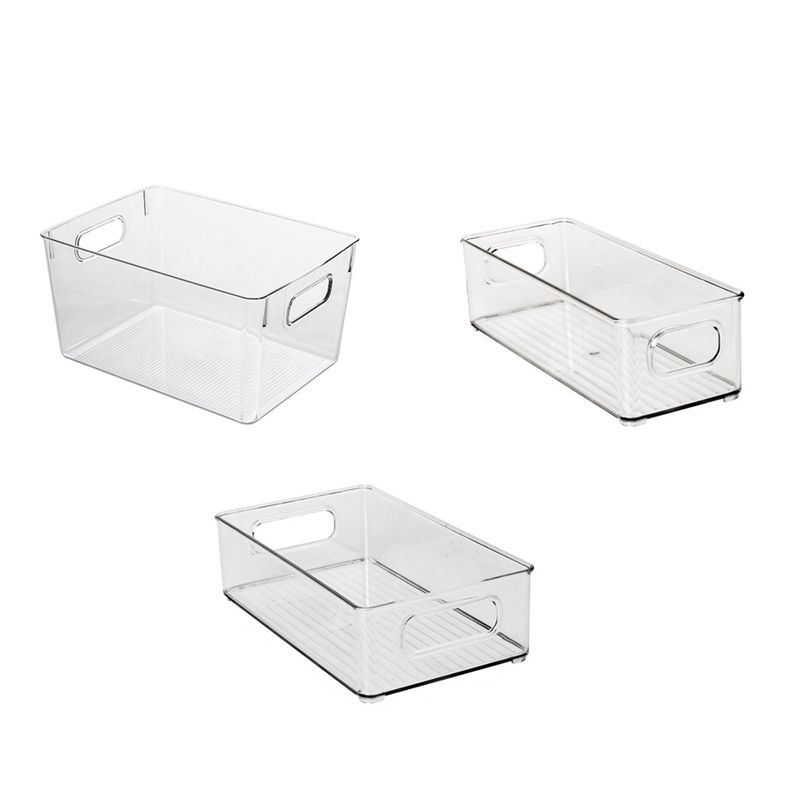 Food Storage For Pantry - A33R-Set Of 16 Refrigerator Organizer Bins