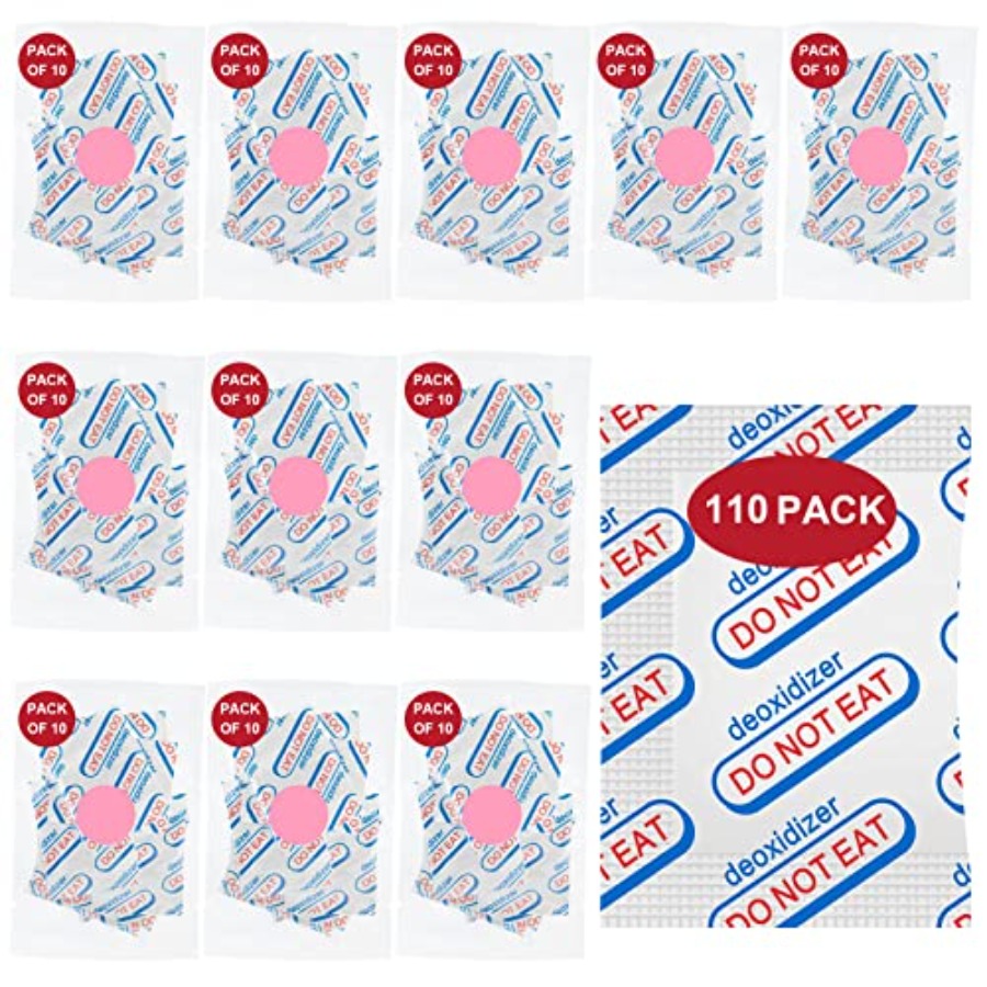 Food Storage Reusable Bags - 110 Packs 100CC Food Grade Oxygen