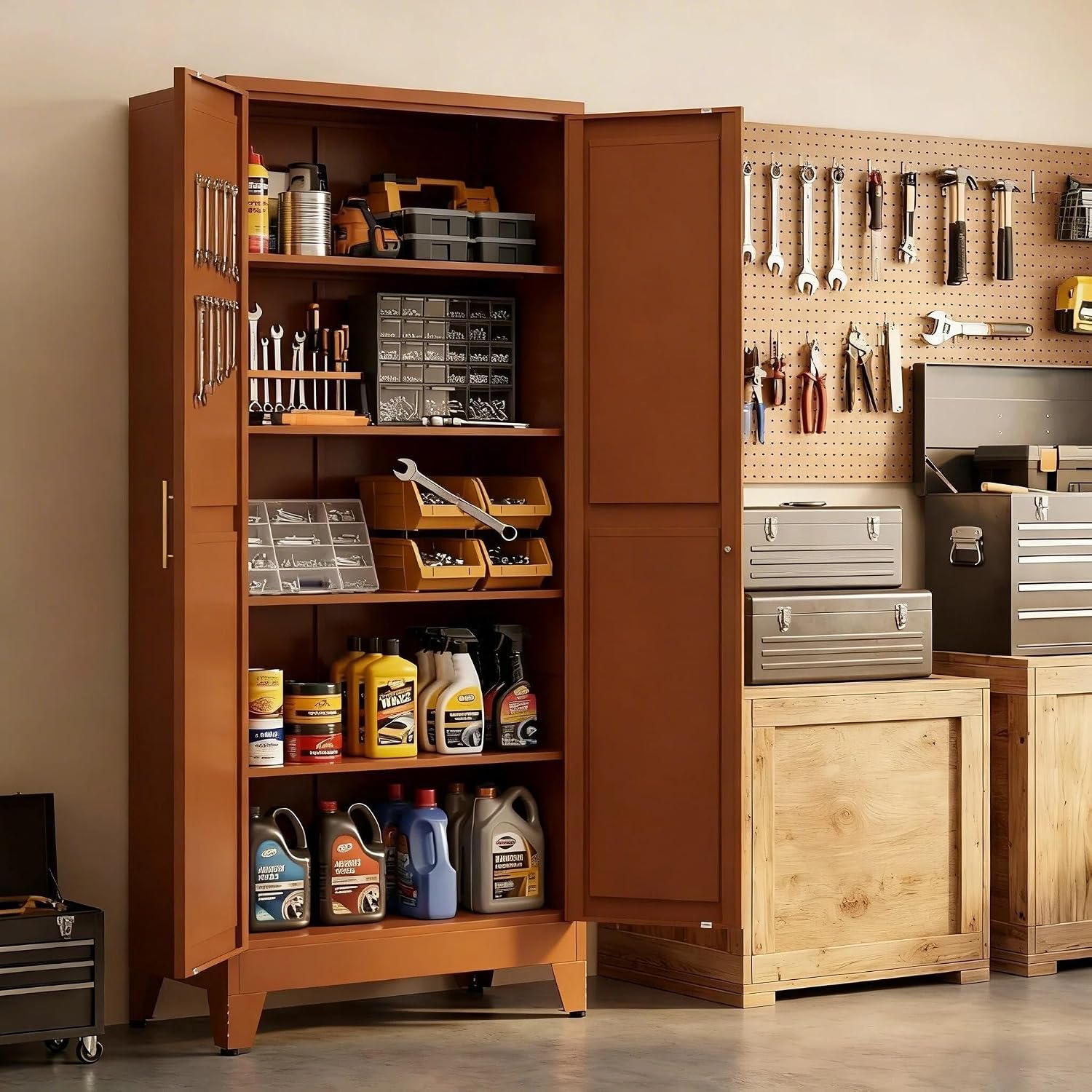Food Storage In Cabinets - 71 Inch Tall Metal Storage Cabinet