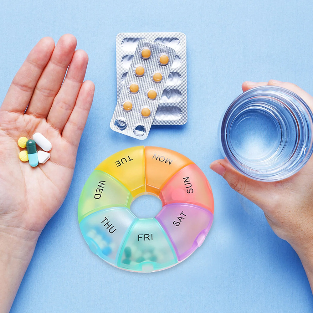Pill Box Compartments Portable - Food Storage Unit recension och pris