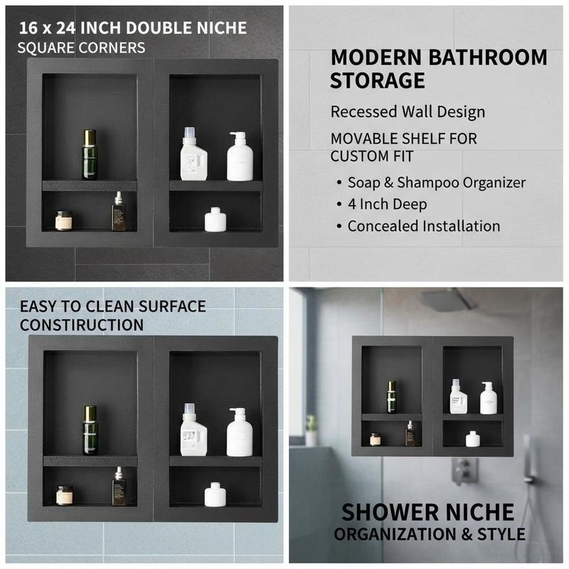 Recessed Wall Storage 16x24 +  - Food Storage And Organizer recension och pris
