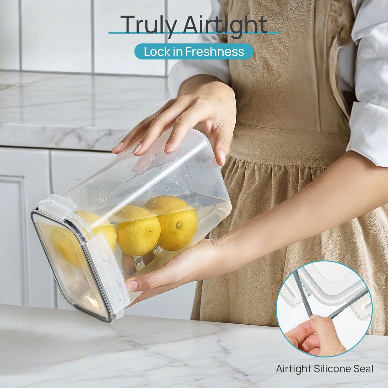 24 Pcs Airtight Food Storage C - Food Storage For Pantry recension och pris