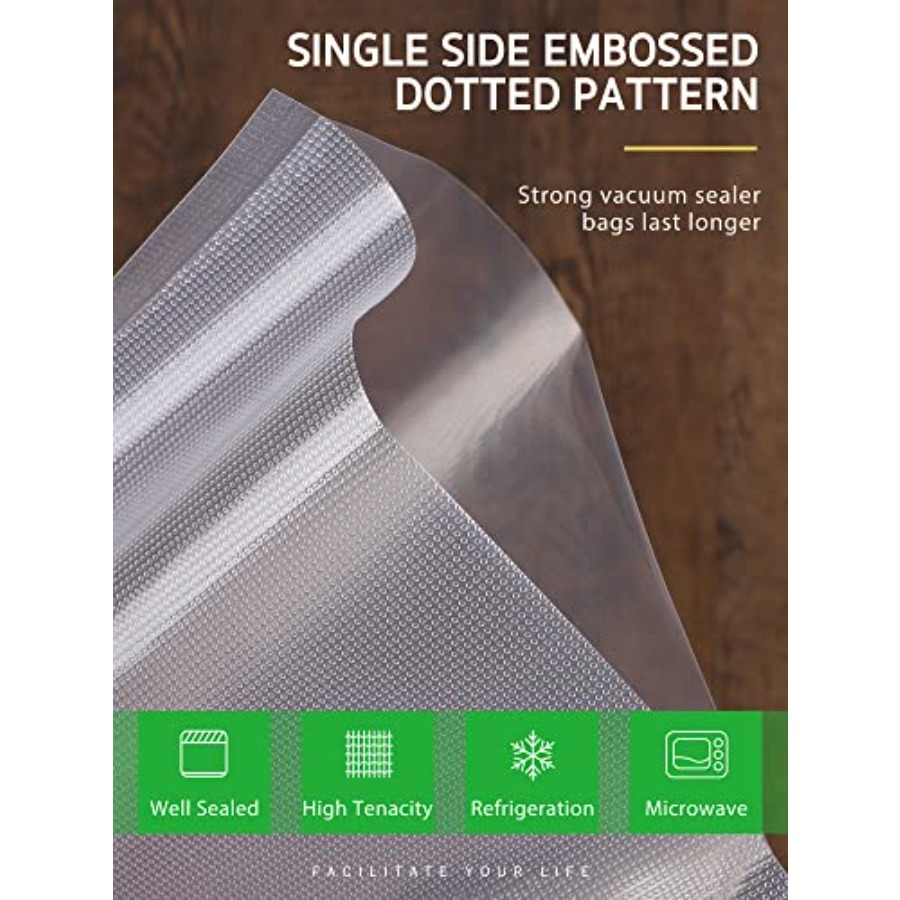 Vacuum Sealer Bags, 6 Pack 3 R - Food Storage Reusable Bags recension och pris