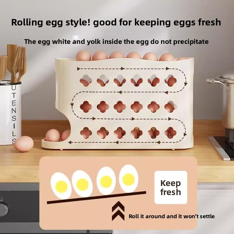 Capacity Auto Rolling Egg Hold - Egg Storage Holder recension och pris