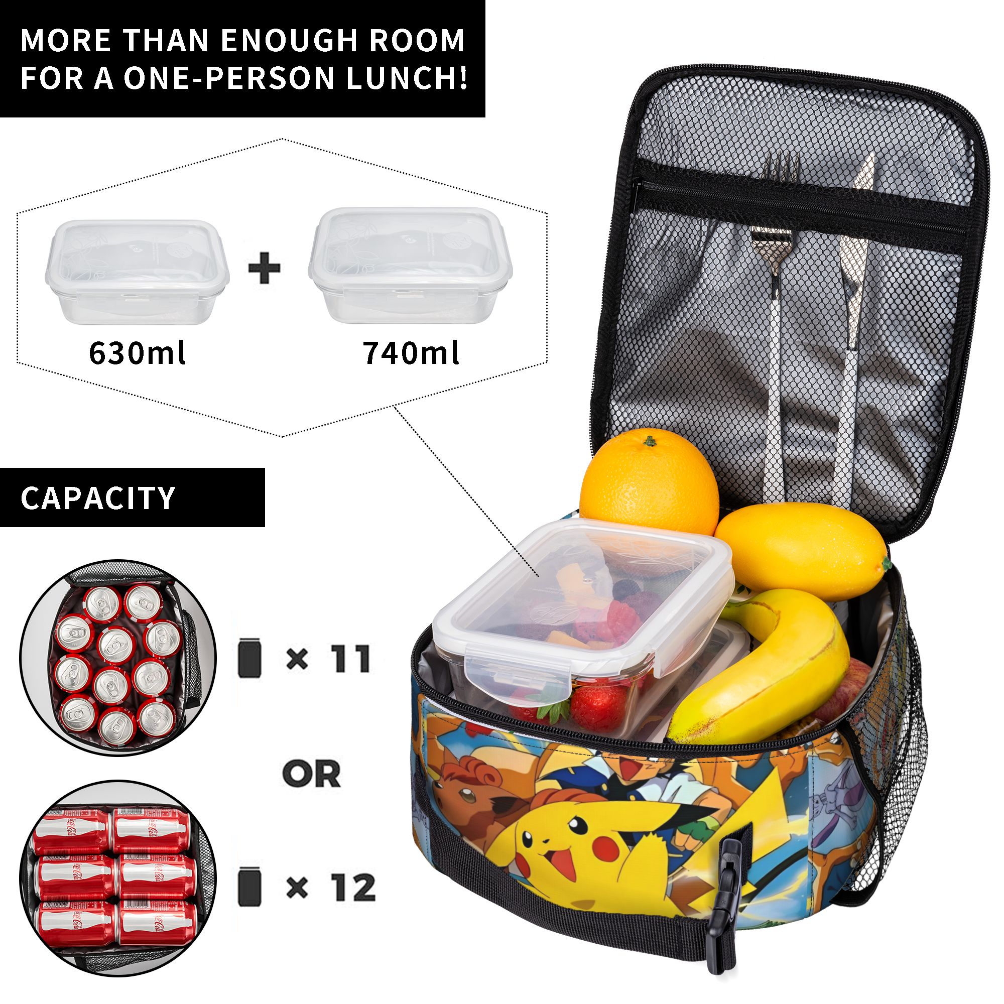 Cute Cartoon Manga Poke-Mon In - Food Storage Warmer recension och pris