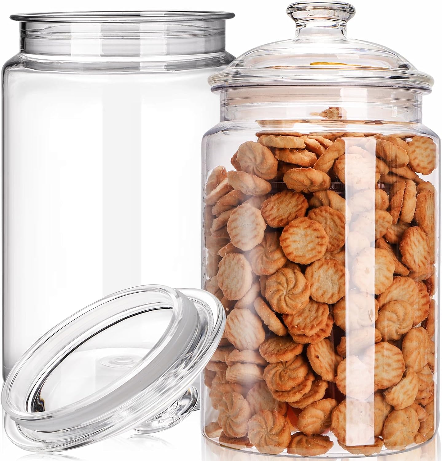 2 Pack 130 oz Large Cookie Jar - Food Storage Canister recension och pris