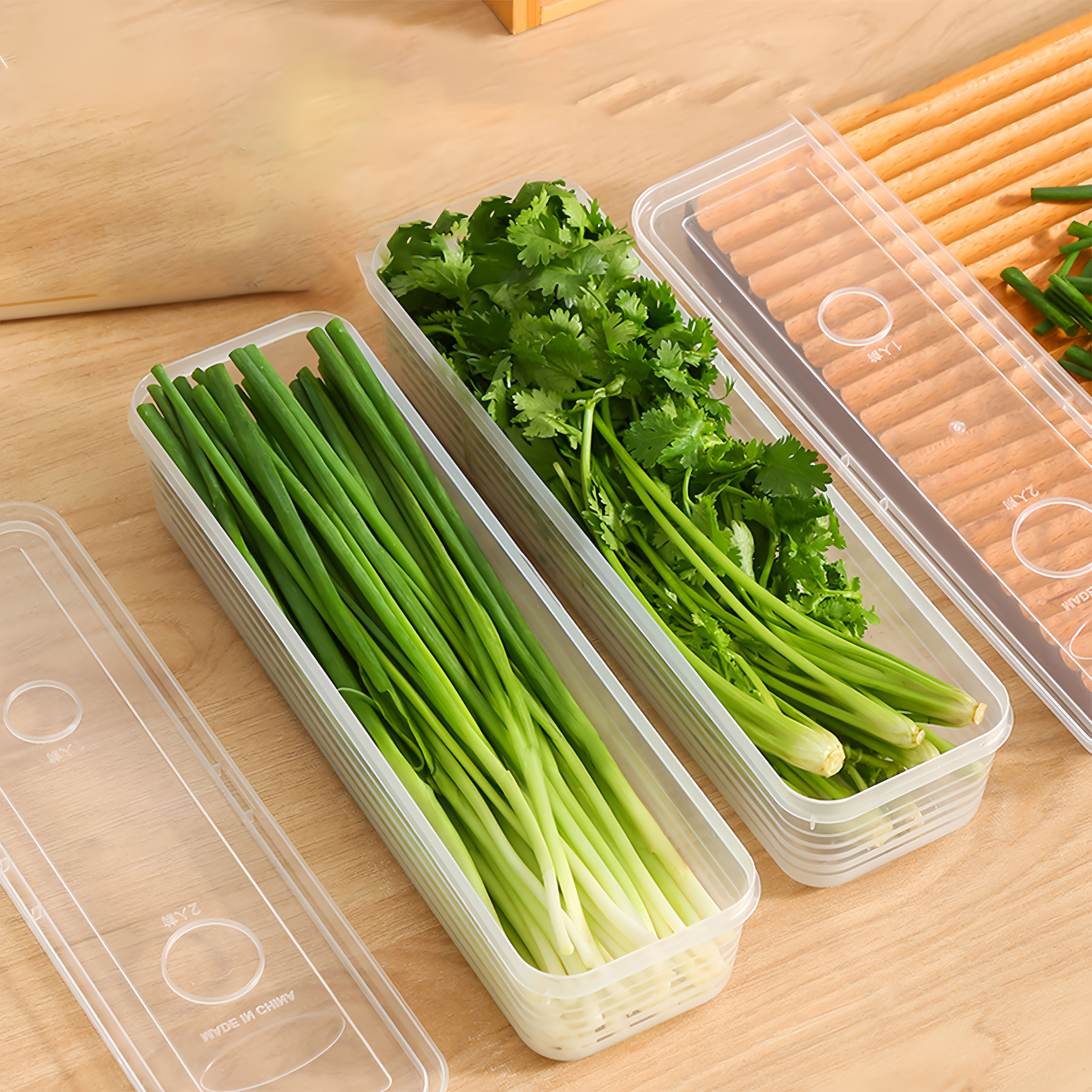 2/4/6pcs Food Vegetable Storag - Food Storage Jars Plastic recension och pris