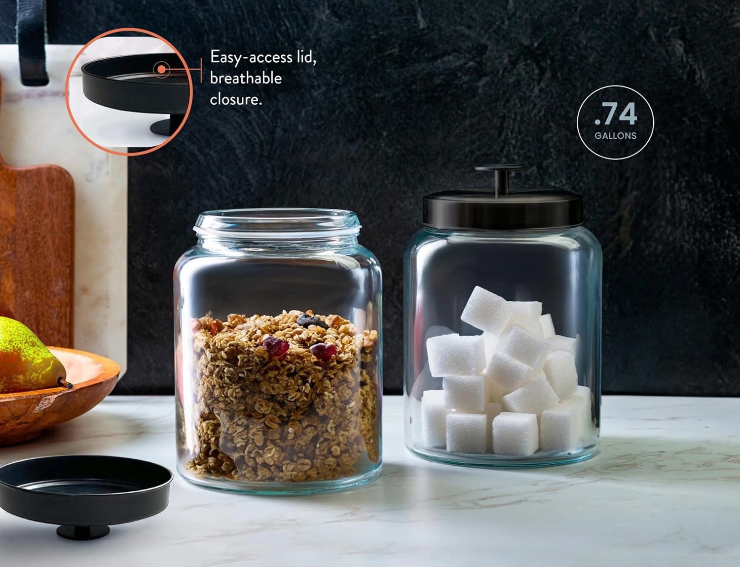 Glass Kitchen Canister Set, Fo - Food Storage For Pantry recension och pris