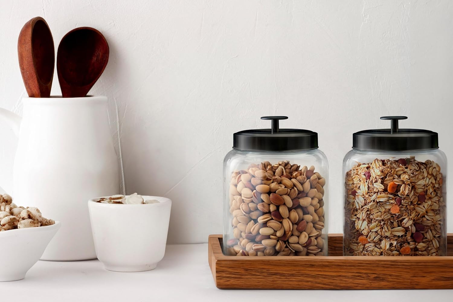 Glass Kitchen Canister Set, Fo - Food Storage For Pantry recension och pris