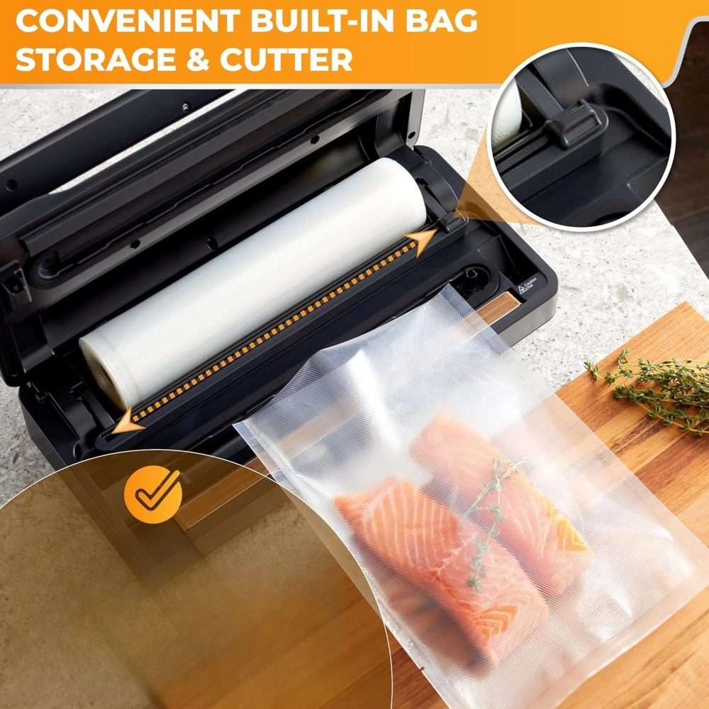 Large Vacuum Sealer Machine wi - Food Storage For Long Term recension och pris