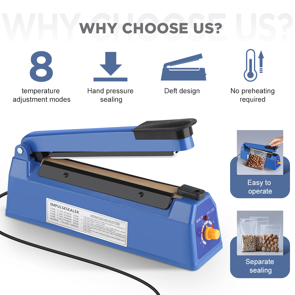 Impulse Sealer Machine Kitchen - Food Storage Machine recension och pris