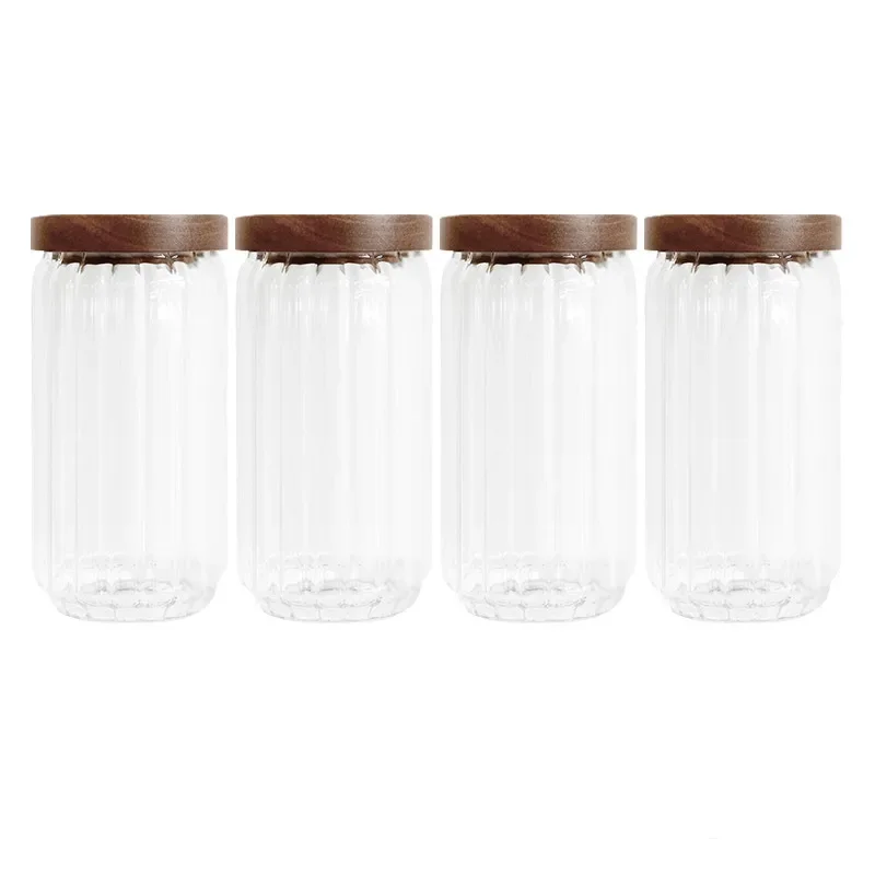 Wood Lid Orgnizer Glass Airtig - Airtight Cereal Jar recension och pris