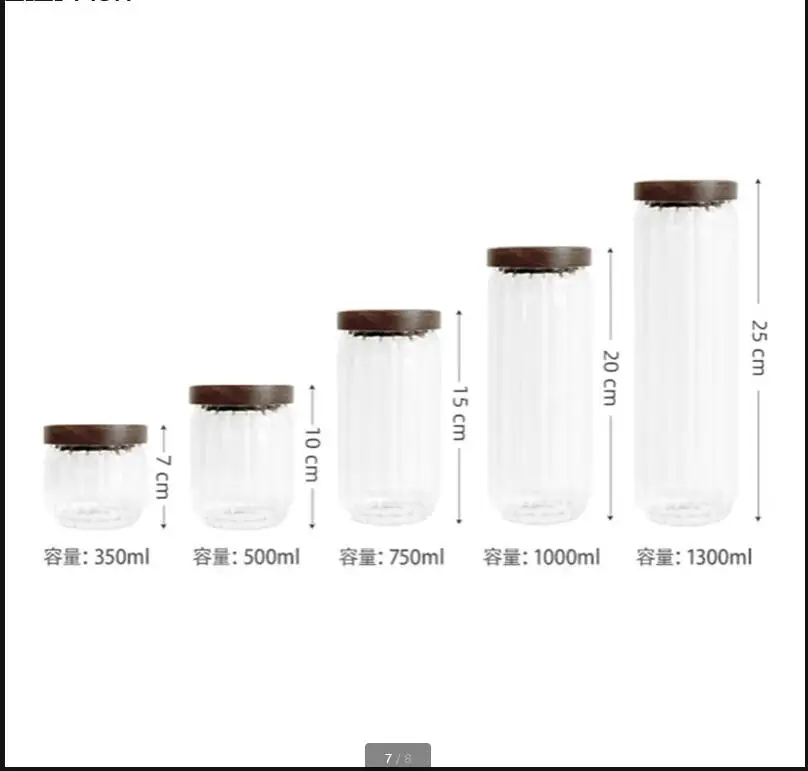 Wood Lid Orgnizer Glass Airtig - Airtight Cereal Jar recension och pris
