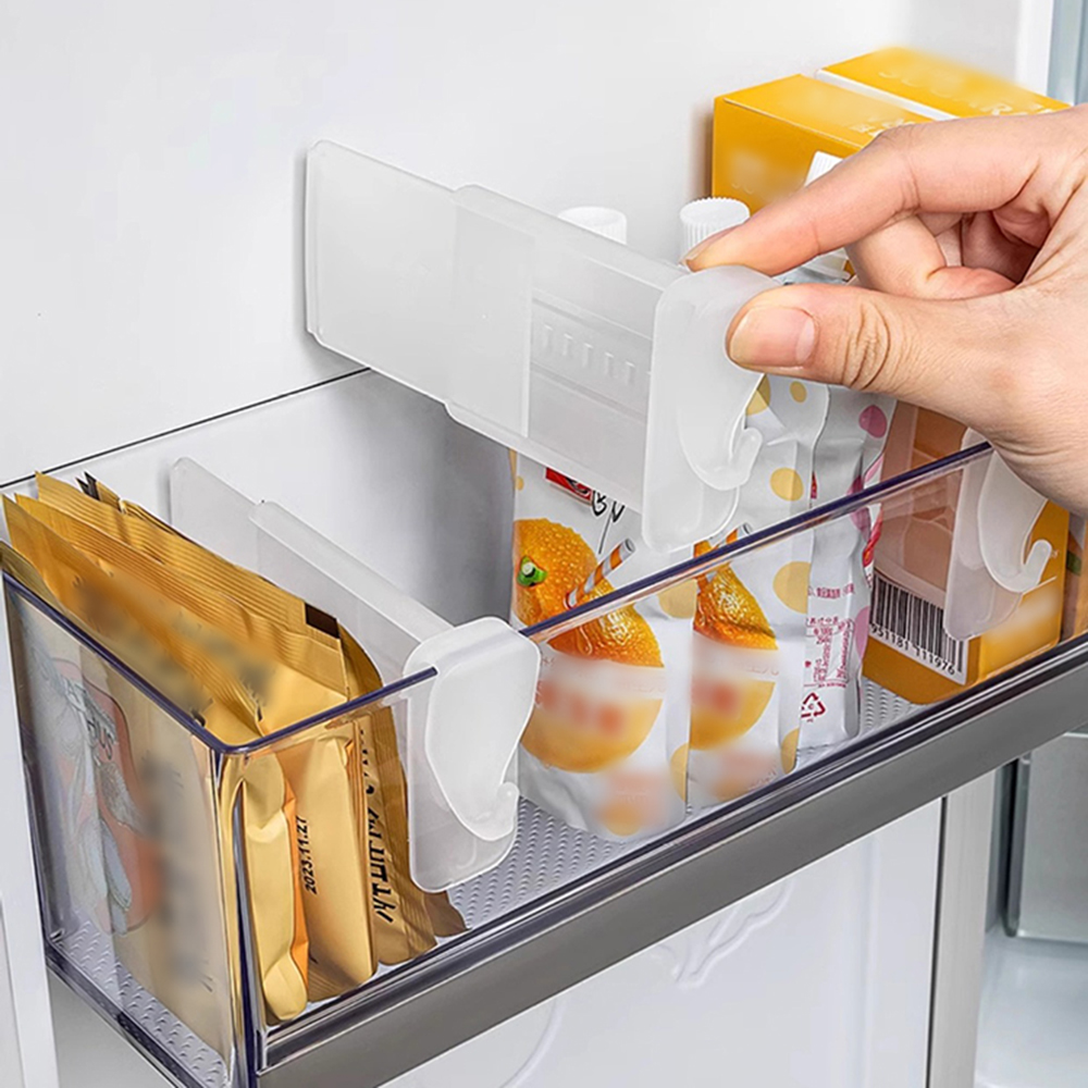 4/8-Pack Transparent Refrigera - Food Storage With Dividers recension och pris