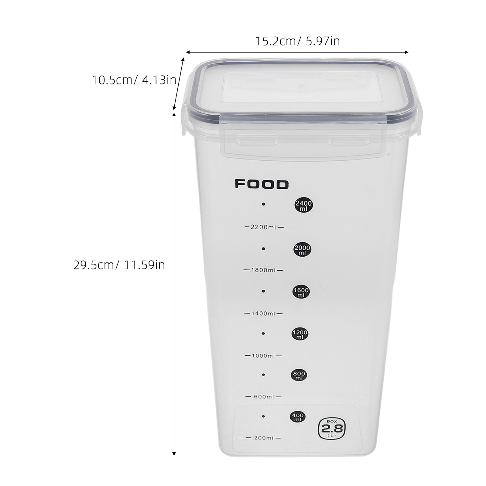 2Pcs Transparent Grain Storage - Airtight Cereal Jar recension och pris