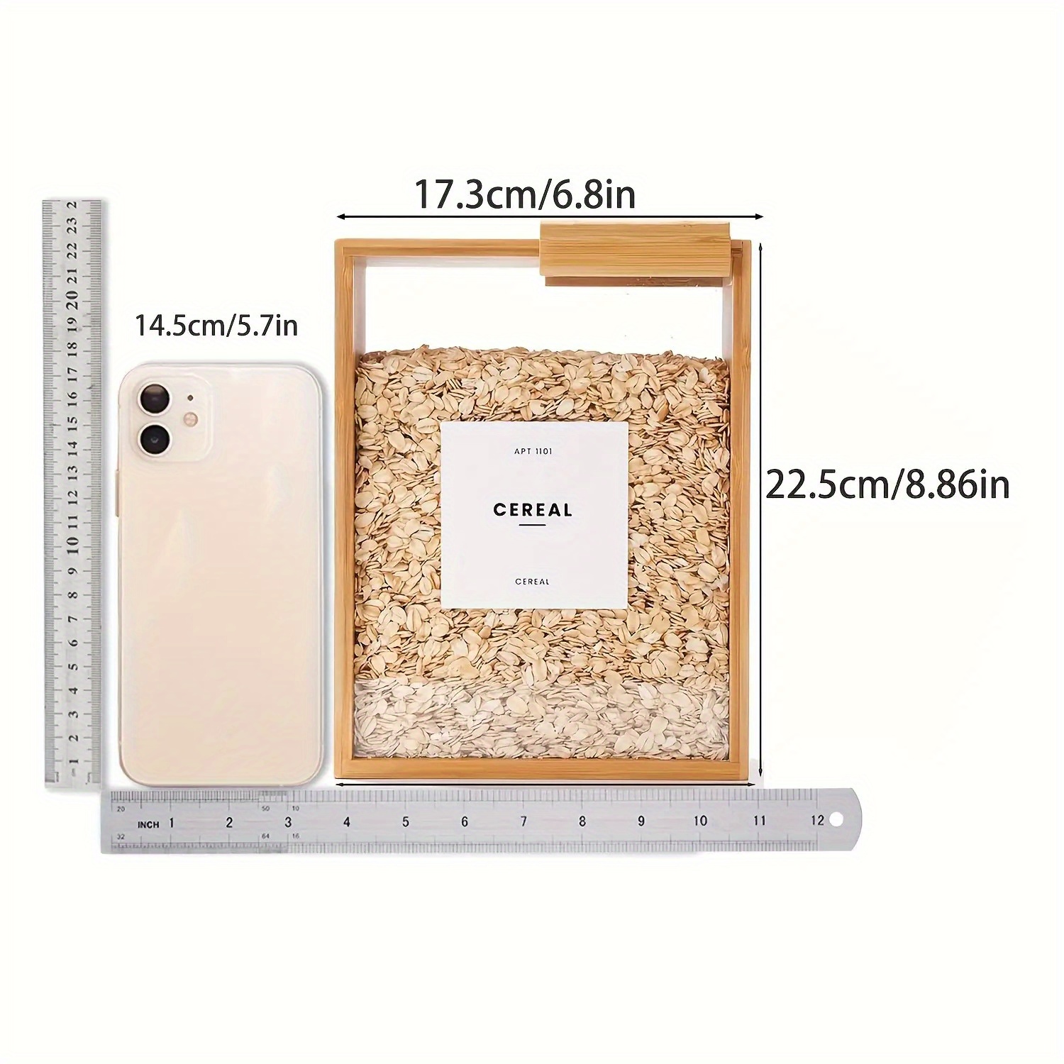 High Quality 101.44 Oz Bamboo  - Food Storage Unit recension och pris