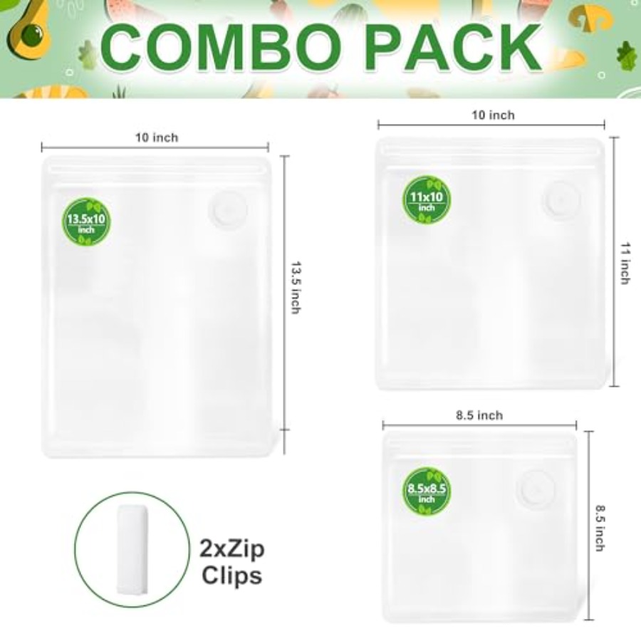 Reusable Vacuum Sealer Bags -  - Food Storage Reusable Bags recension och pris