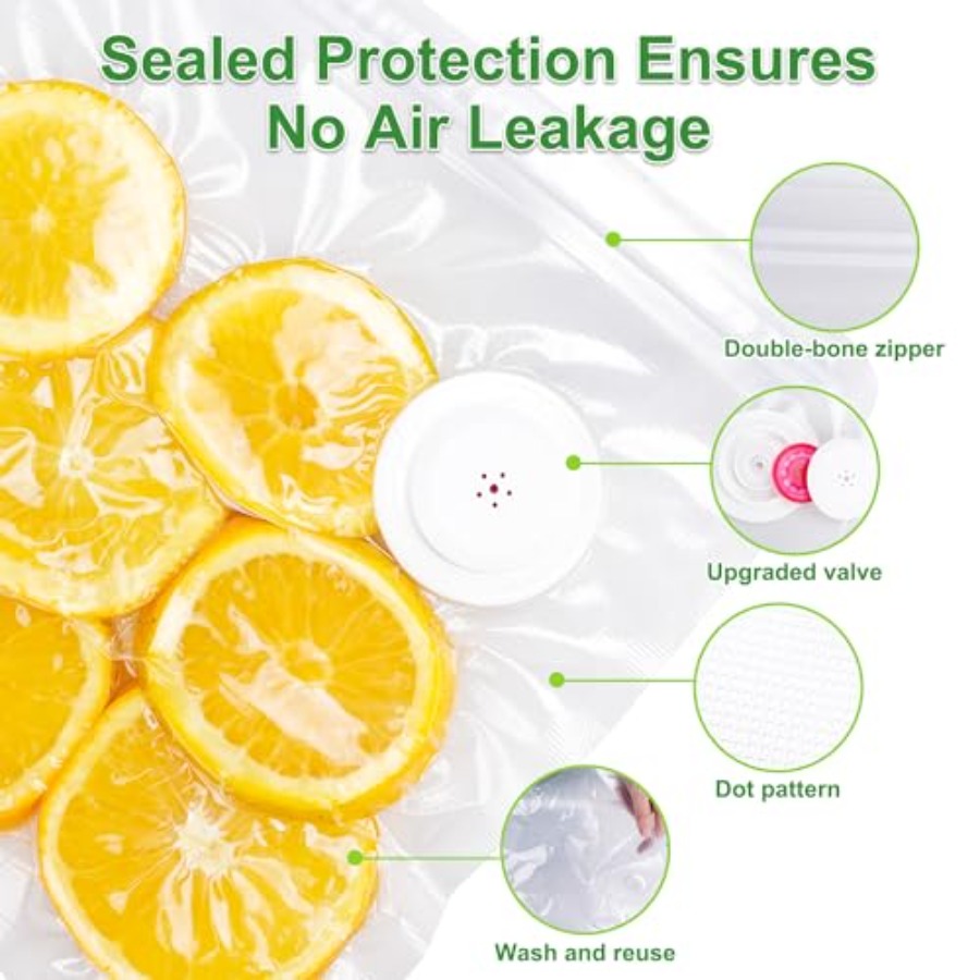 Reusable Vacuum Sealer Bags -  - Food Storage Reusable Bags recension och pris