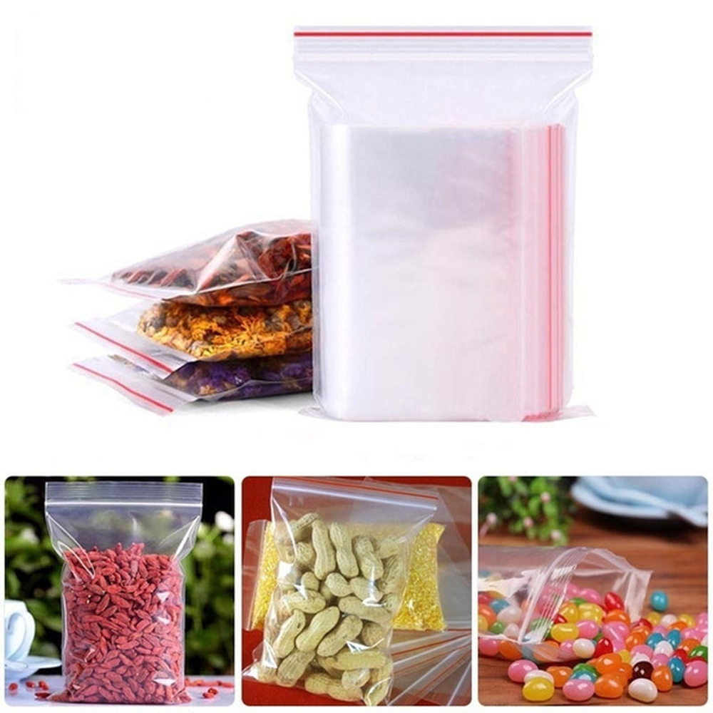 100-1000Pcs Small Zip Lock Pla - Food Storage With Lock recension och pris