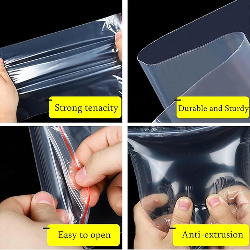 100-1000Pcs Small Zip Lock Pla - Food Storage With Lock recension och pris