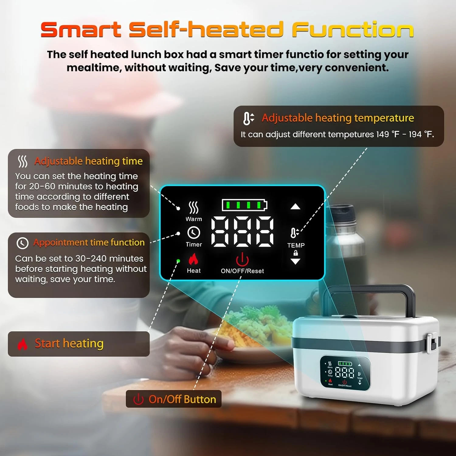Wireless Electric Insulated Lu - Food Storage Warmer recension och pris