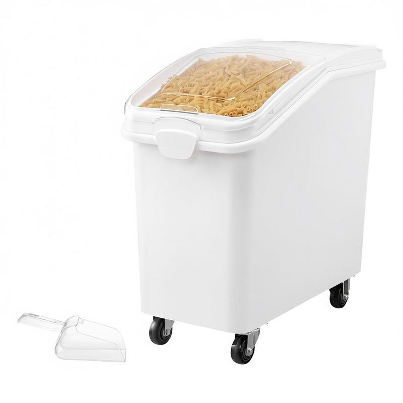 Rice Storage Container, 27Gall - Food Storage Plastic Containers With Lids recension och pris