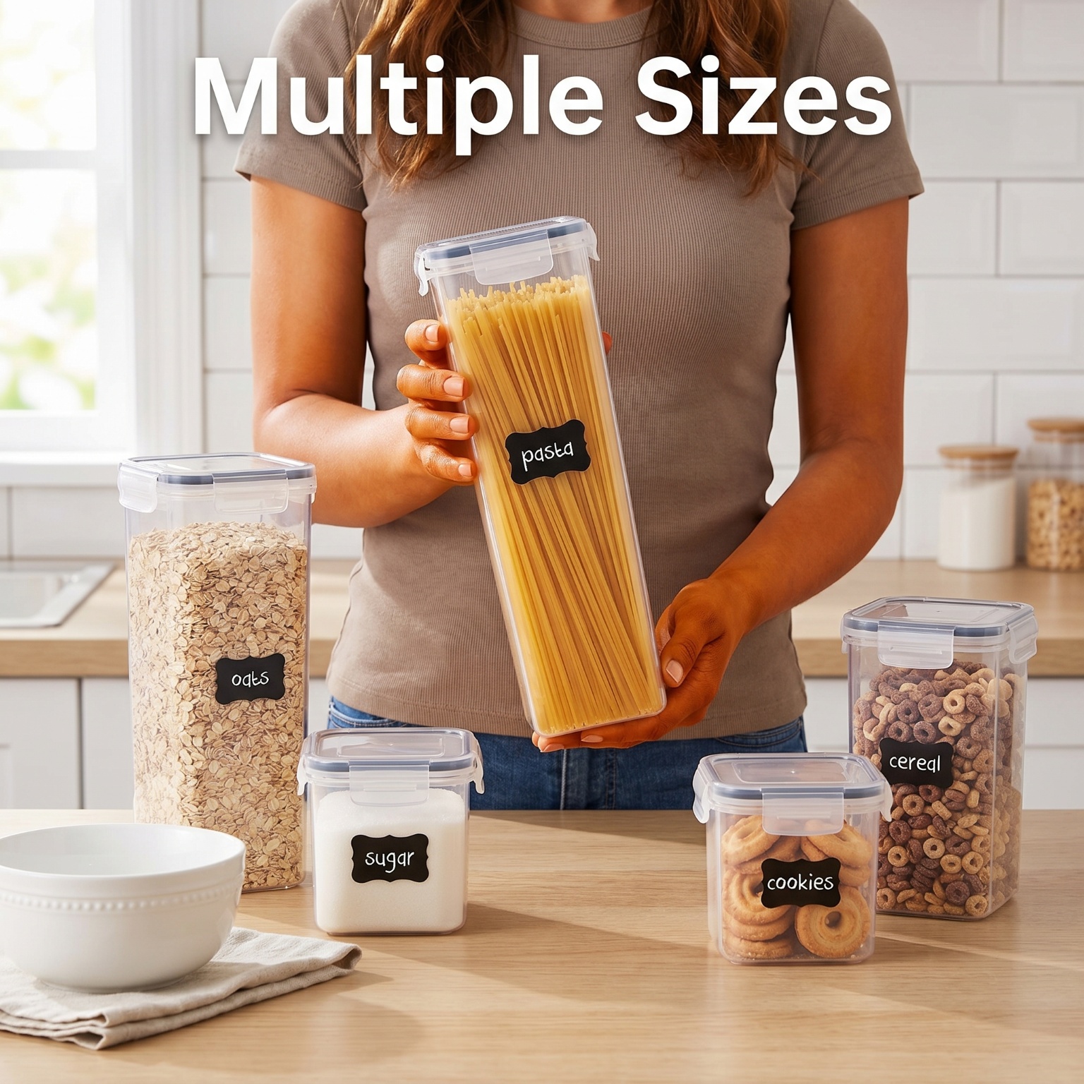 24 Pack Airtight Cereal Storag - Airtight Cereal Jar recension och pris