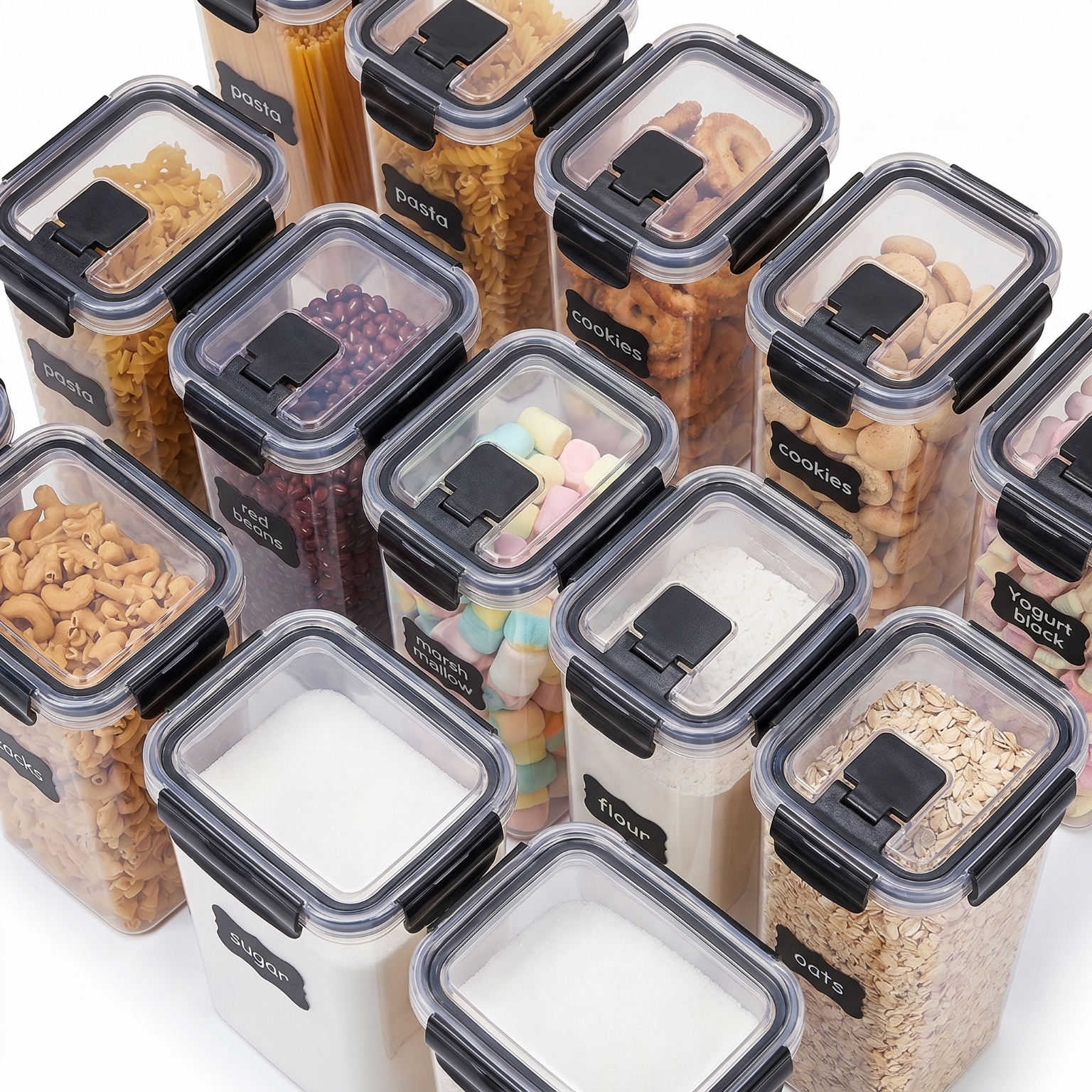 24 Pack Airtight Cereal Storag - Airtight Cereal Jar recension och pris