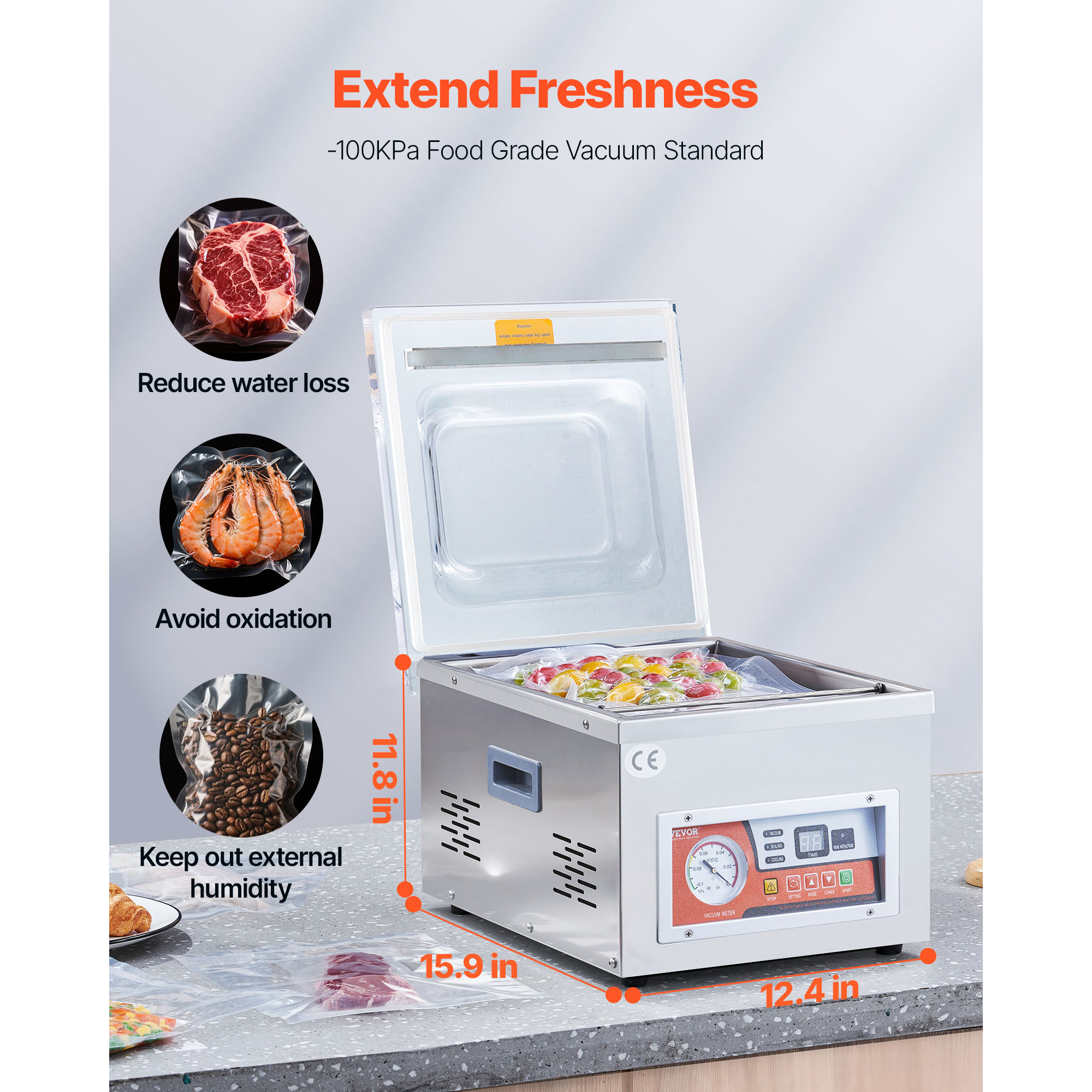 Vacuum Sealer Machine with 6.5 - Food Storage Machine recension och pris