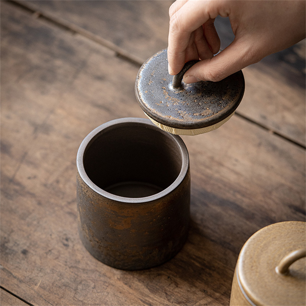 Ceramic Tea Caddy Sealed Jar S - Food Storage Cabinet recension och pris