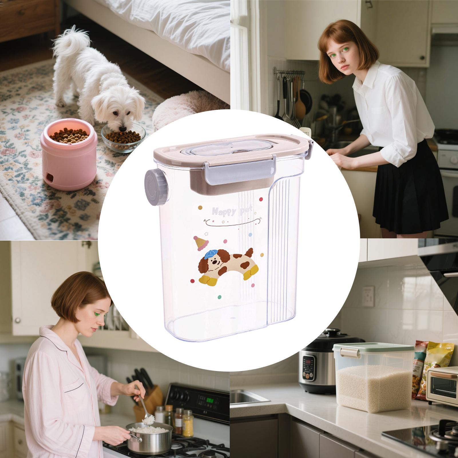 Dog Treat Container Side Pouri - Airtight Cereal Jar recension och pris