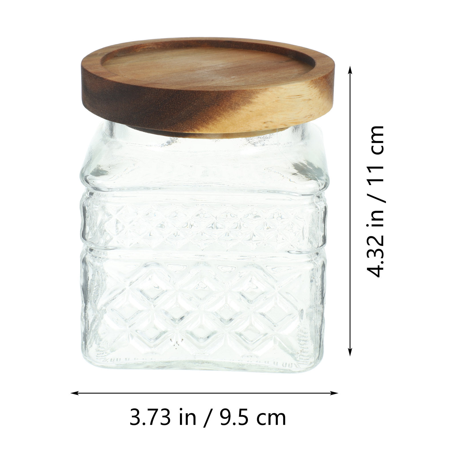 Glass Food Storage Container w - Airtight Cereal Jar recension och pris