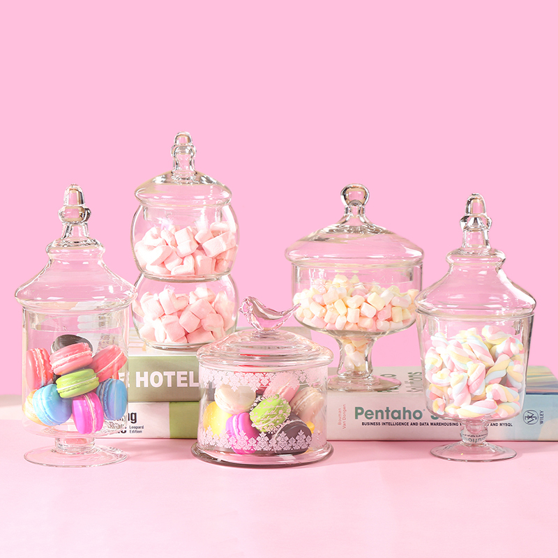Glass Candy Jar Transparent wi - Food Storage Lidl recension och pris