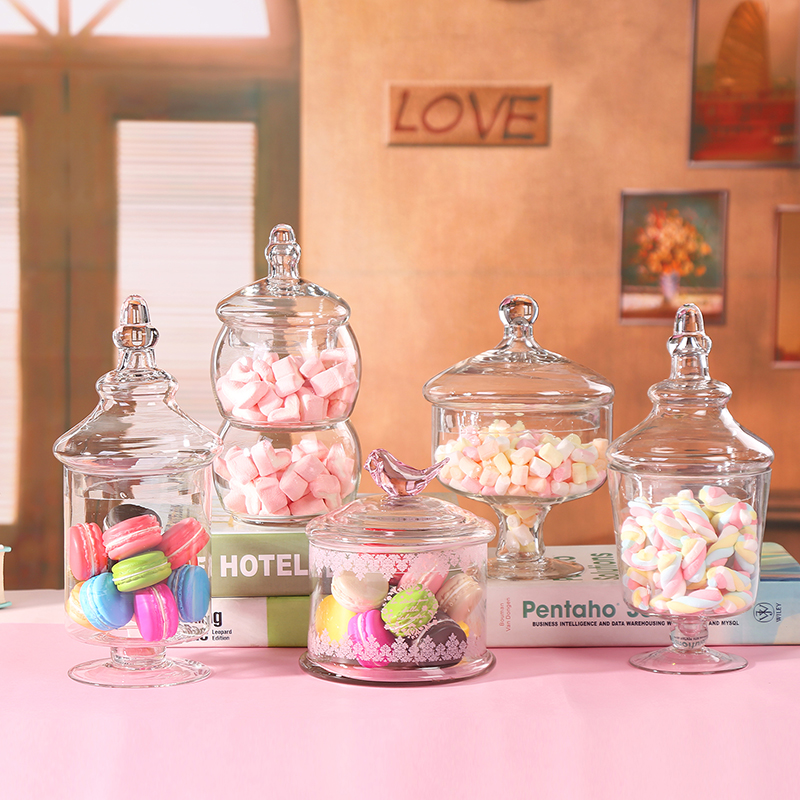 Glass Candy Jar Transparent wi - Food Storage Lidl recension och pris