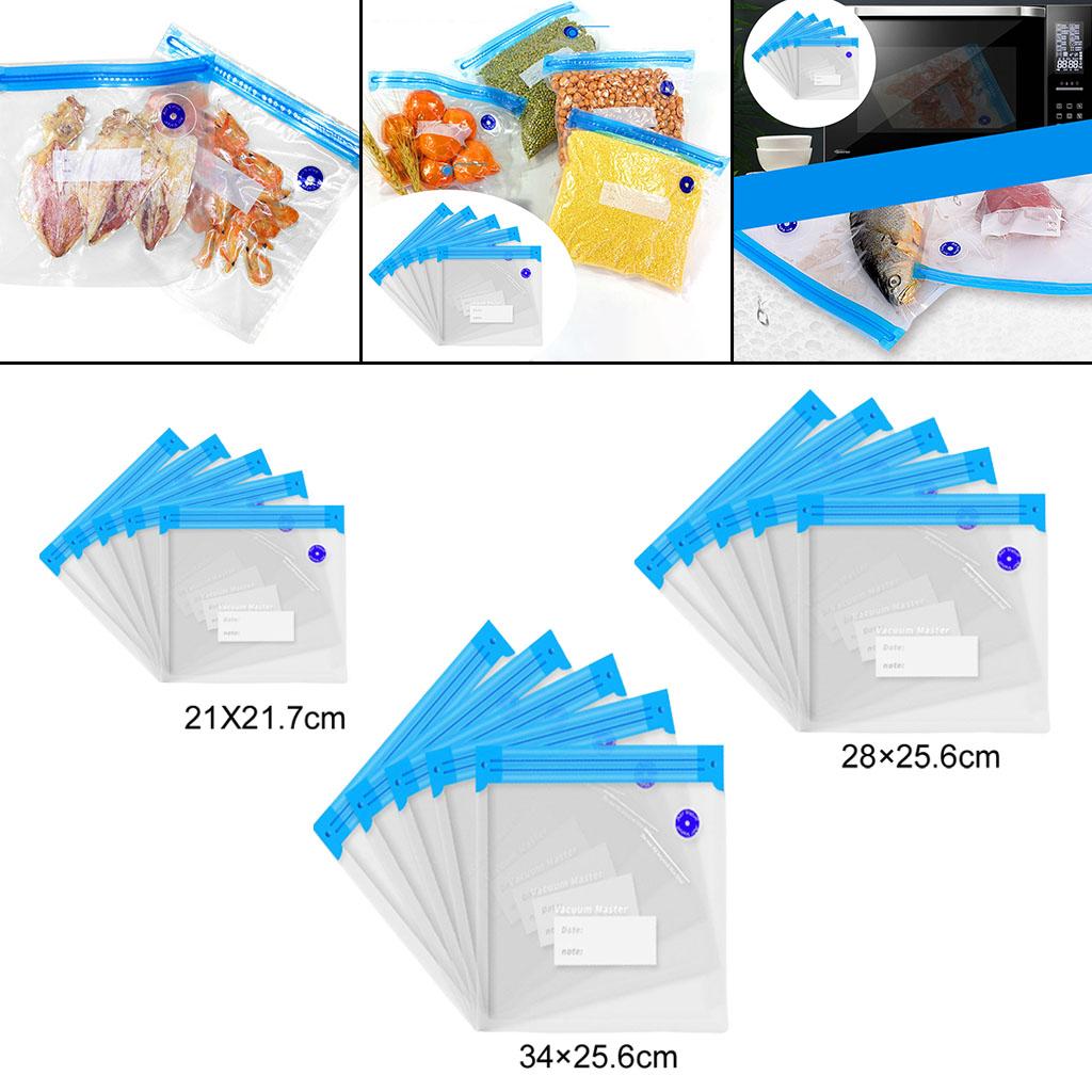 5Pieces Reusable Vacuum Food S - Food Storage Reusable Bags recension och pris