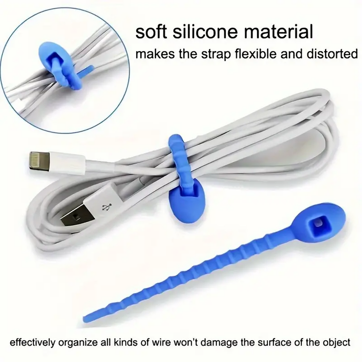 Silicone Reusable Cable Wire O - Food Storage Reusable Bags recension och pris
