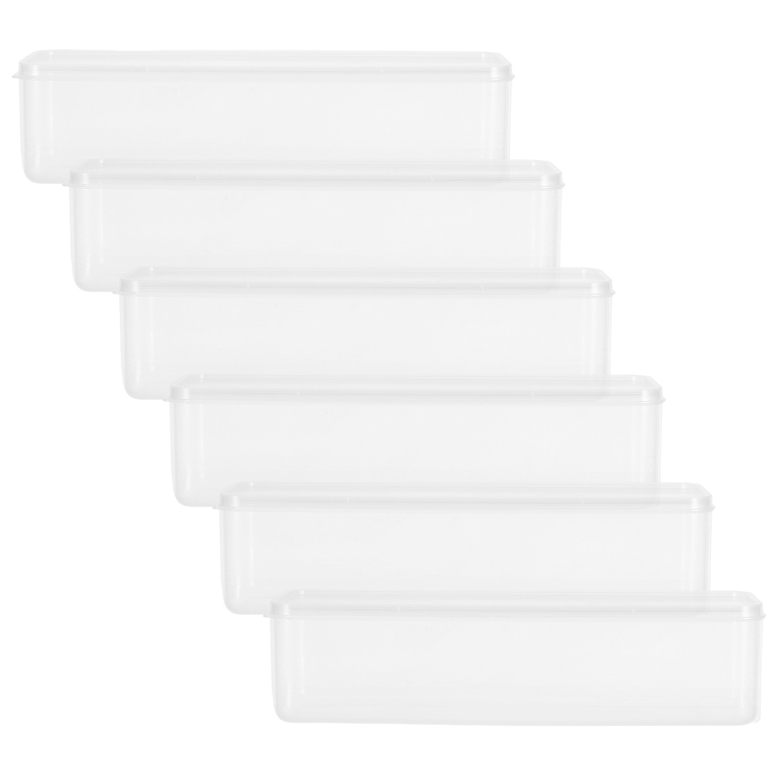 6Pcs Transparent Pasta Storage - Airtight Cereal Jar recension och pris