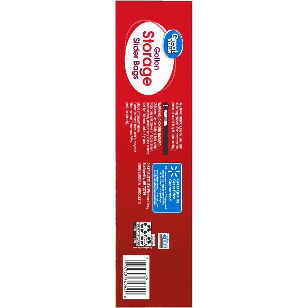 Large Gallon Size Zipper Stora - Food Storage With Lock recension och pris