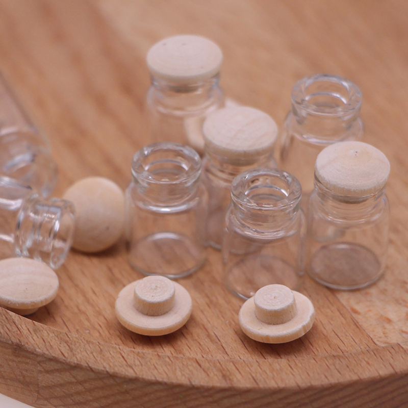 4PCS Dollhouse Miniature Trans - Food Storage Jars Plastic recension och pris